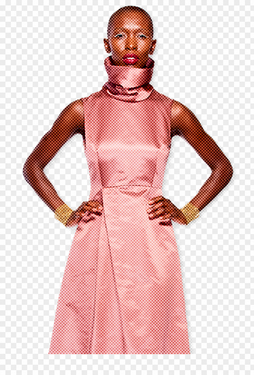 Fashion Sleeve Clothing Dress Pink Day Shoulder PNG