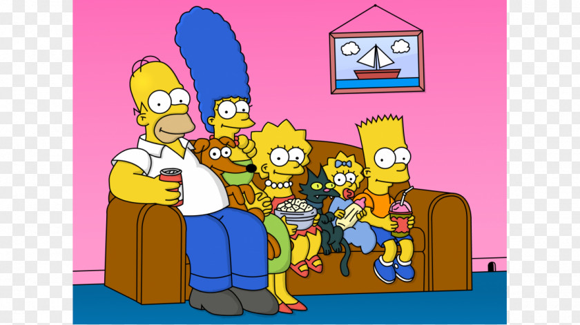 Homero Lisa Simpson Bart Homer Family Television Show PNG