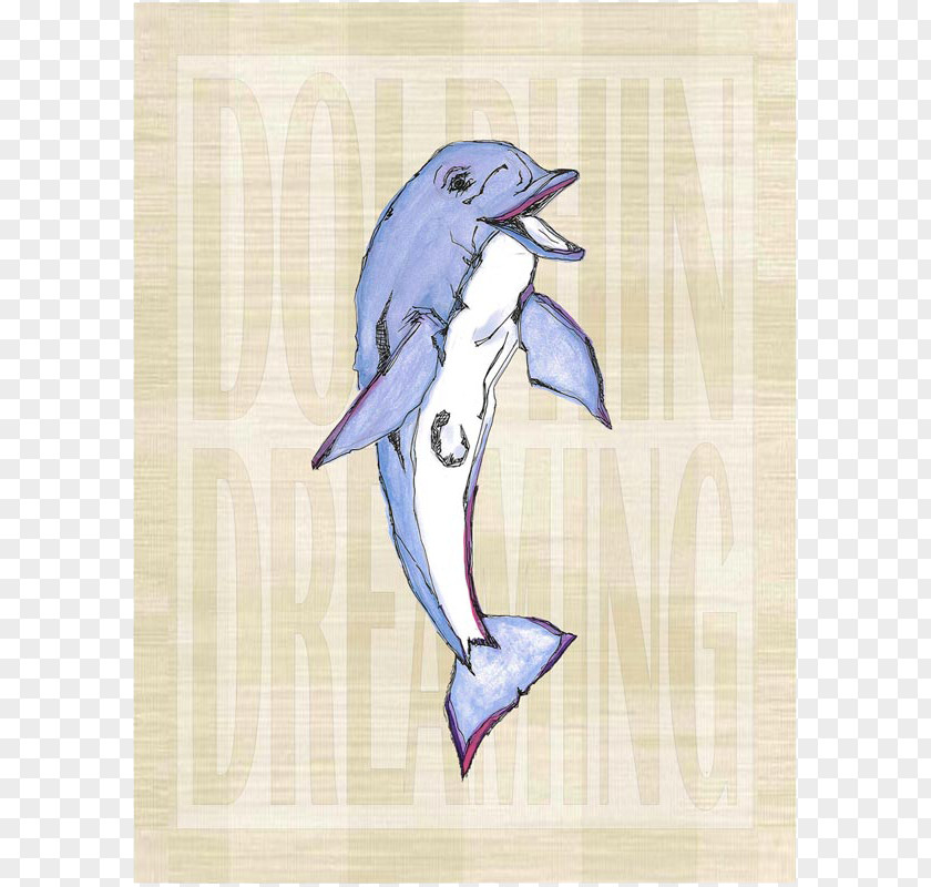 Metal Sign Dolphin Penguin Cobalt Blue Beak PNG