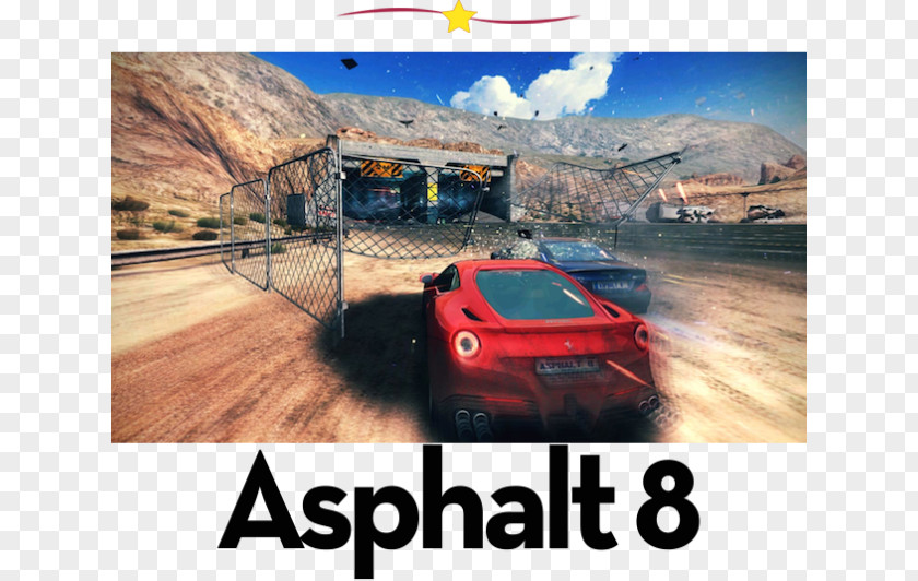 Asphalt 8: Airborne Burnout 4: Elite Racing Video Game PNG