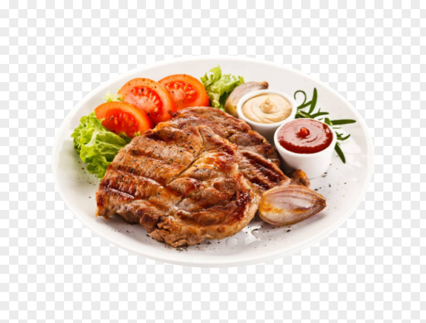 Meat Pork Loin Rib Eye Steak Salisbury PNG
