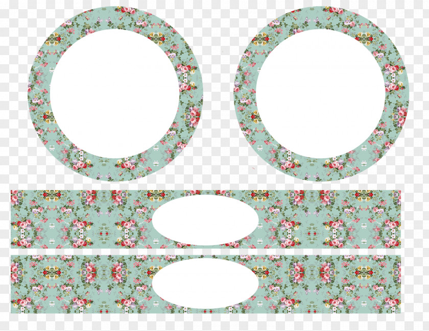 Shabby Circle Oval Pattern PNG