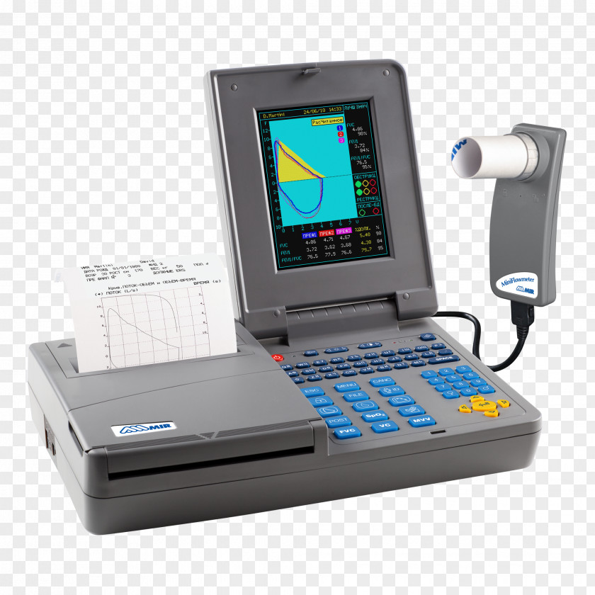 Spirometer Spirometry Bronchial Challenge Test Medicine Medical Diagnosis PNG