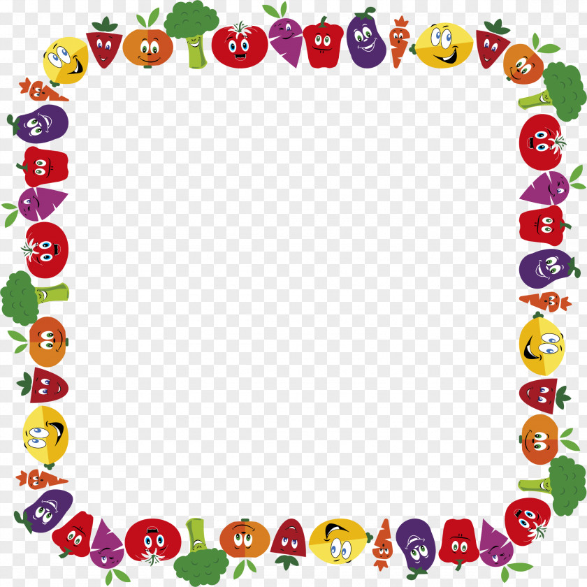 Vegetable Clip Art Borders And Frames Openclipart Fruit PNG