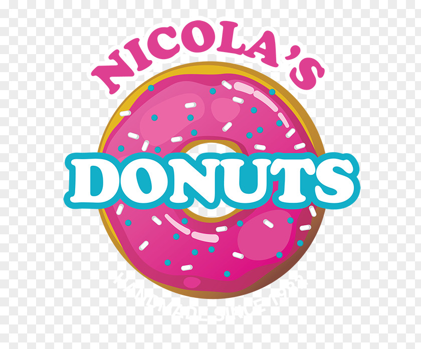 Doughnut Shop New Orleans Hurricane Donuts Nicola's Donut Logo Brand Tampa Bay PNG