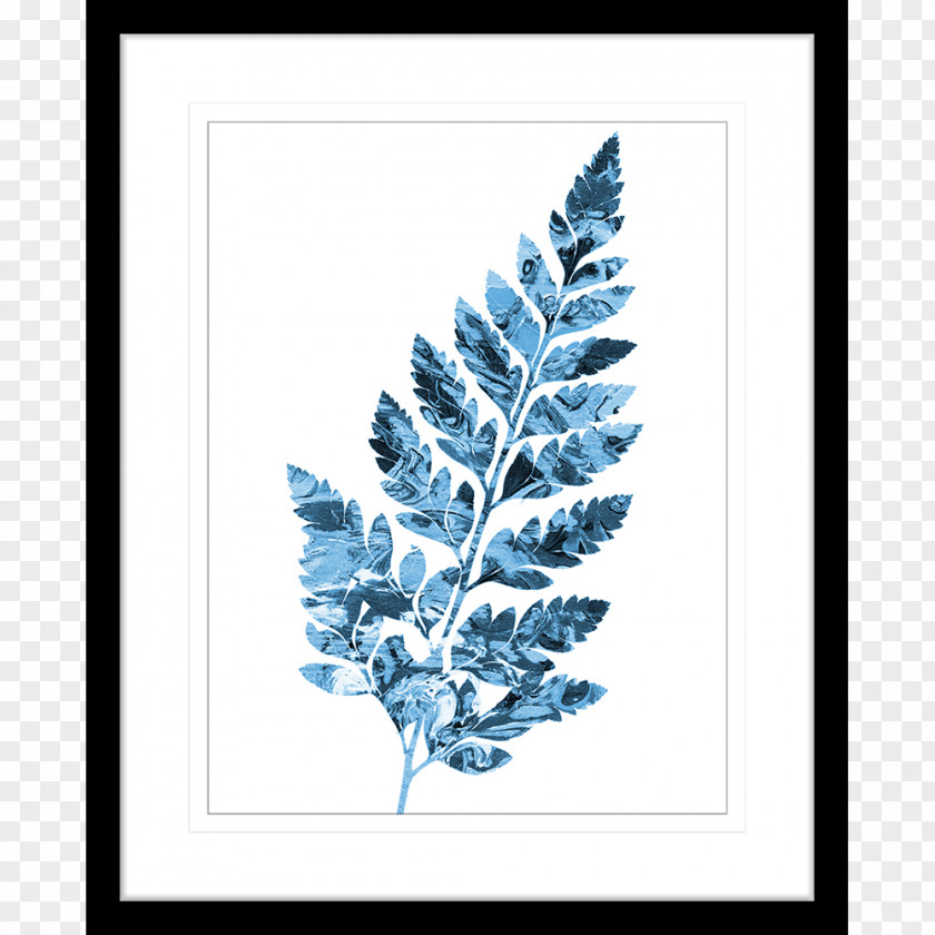 Leaf Cobalt Blue Twig Pine PNG