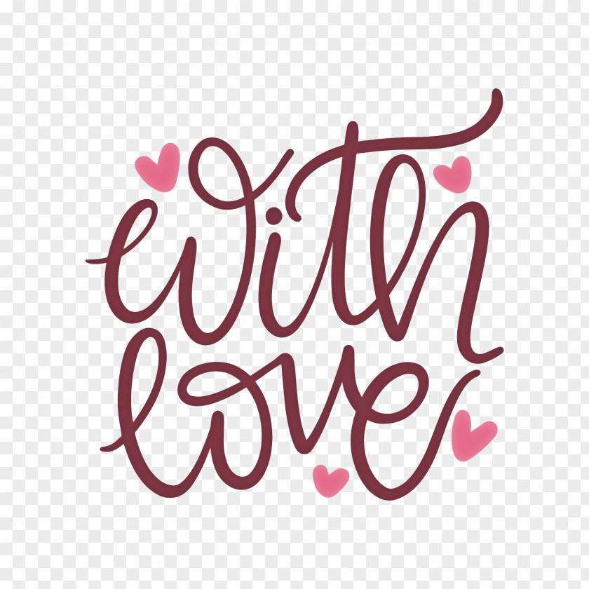 Logo Font Calligraphy Pink M Line PNG