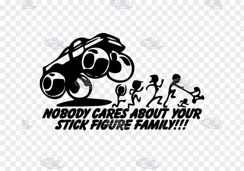 Running Stick Decal Sticker Figure Family Car PNG