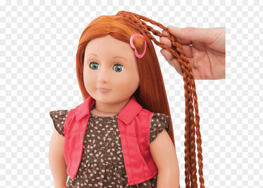 Peyton List Dollhouse Red Hair Brown PNG