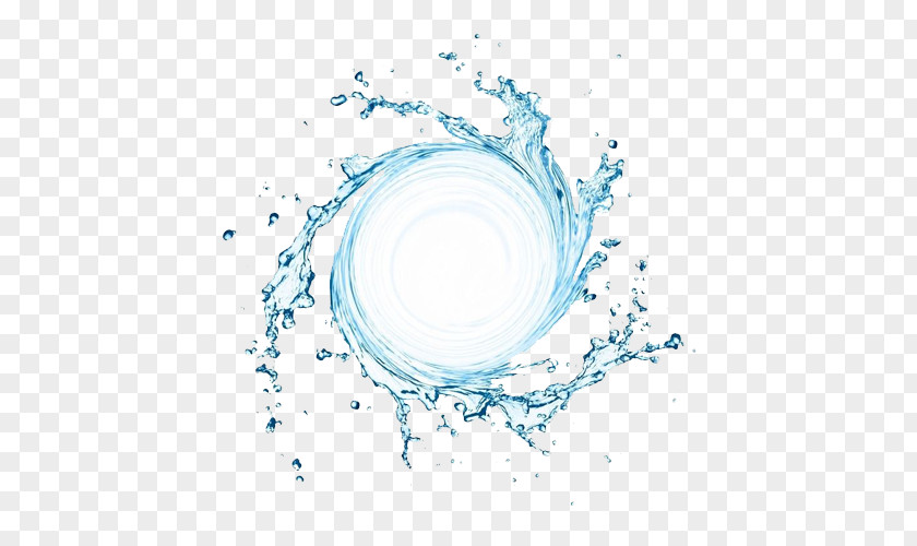 A Pool Of Water Dynamic Creative Cycle Drop Blue Photography PNG