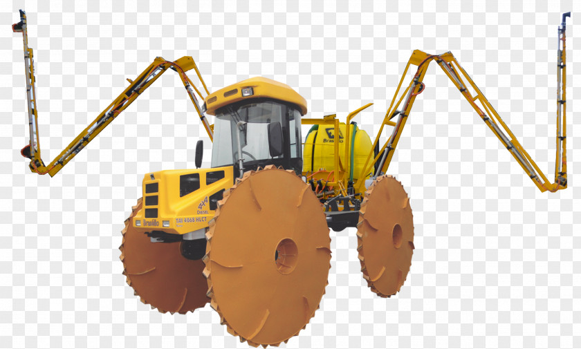 Bulldozer Tractor Seed Drill Sprayer Machine PNG