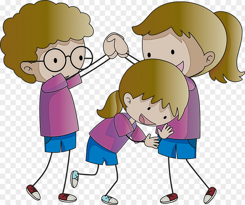 Cartoon Friendship Drawing Human Royalty-free PNG