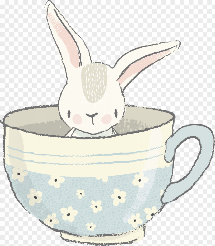 Cartoon Rabbits Domestic Rabbit Clip Art Illustration Easter Bunny Drawing PNG