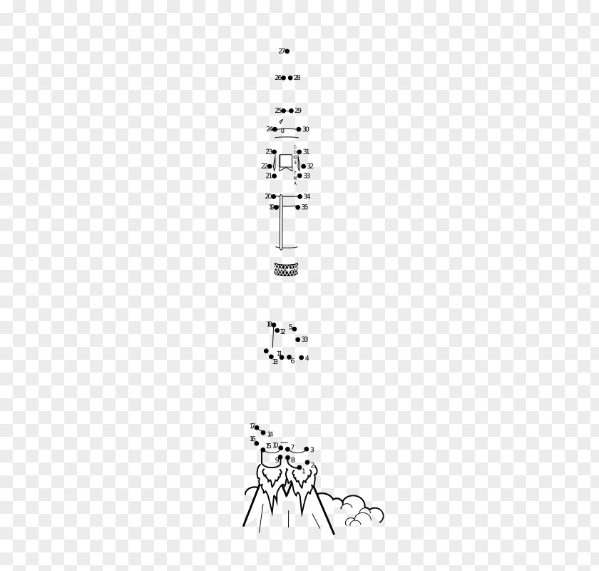 Connect The Dots Coloring Book Rocket Spacecraft Clip Art PNG