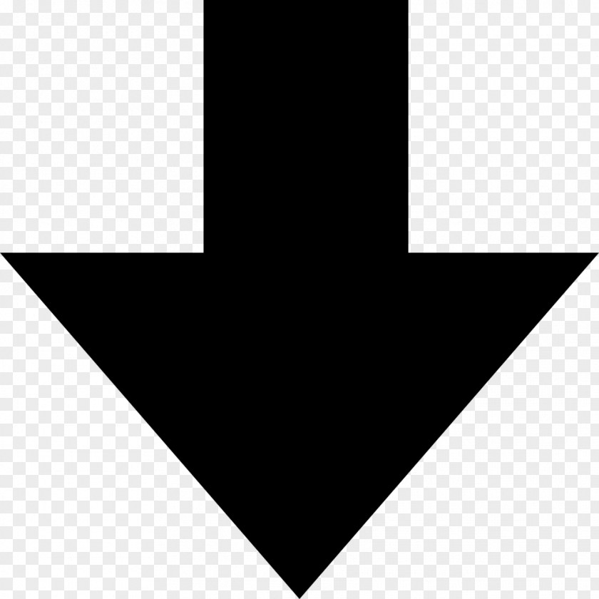 Down Arrow Transparent Picture Black And White Triangle Pattern PNG