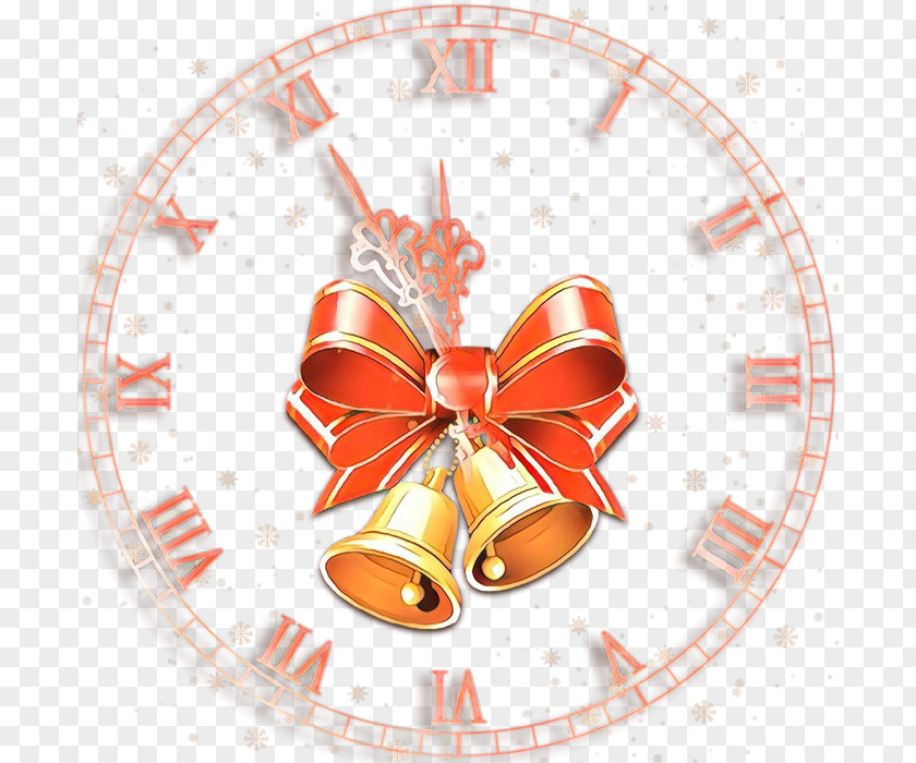 Interior Design Wall Clock Orange PNG