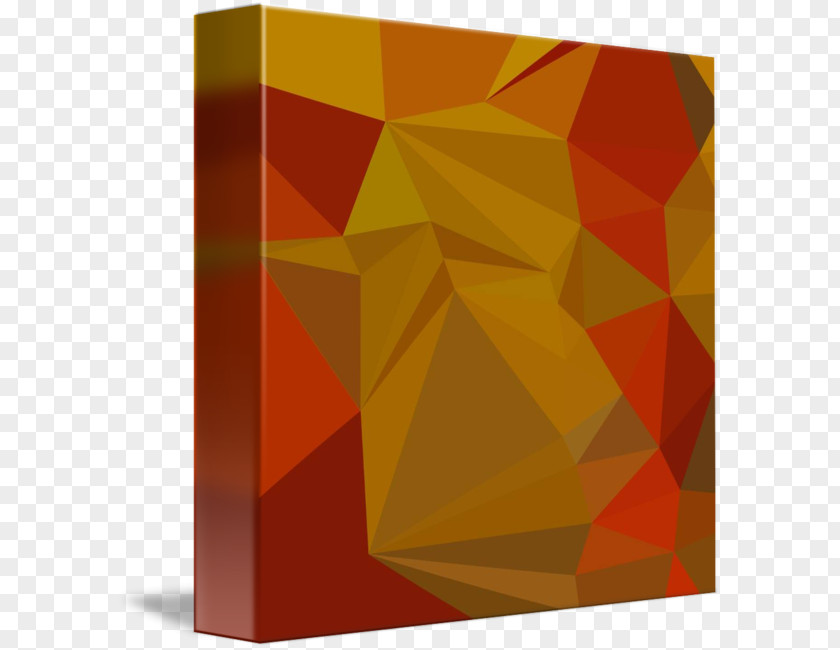 Low Polygon Juice Desktop Wallpaper Orange PNG