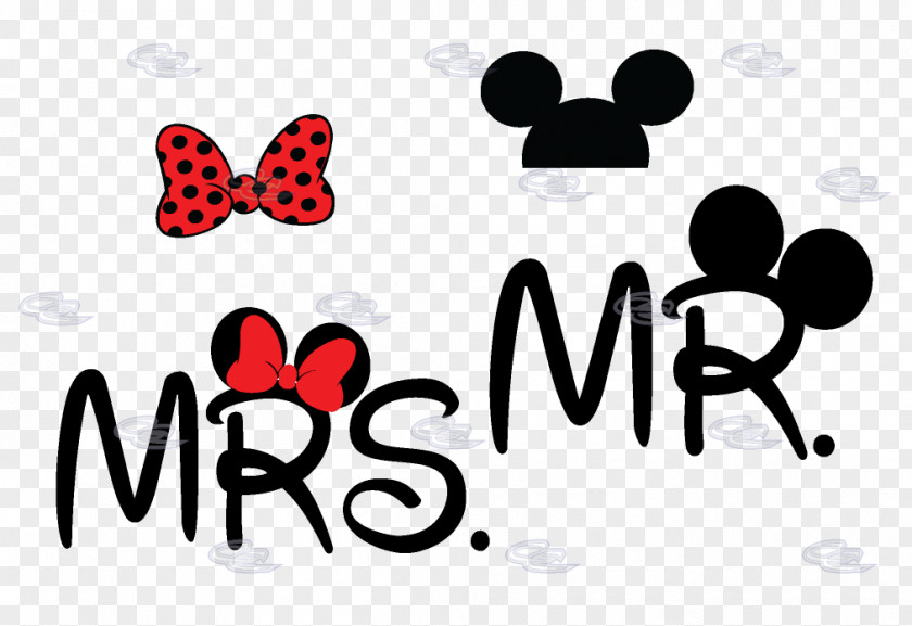 Minnie Mouse Mickey T-shirt Mr. Mrs. PNG