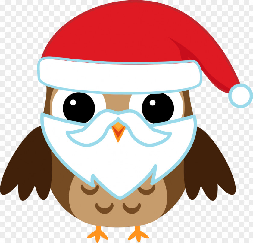 Owl Tawny Christmas Little Clip Art PNG