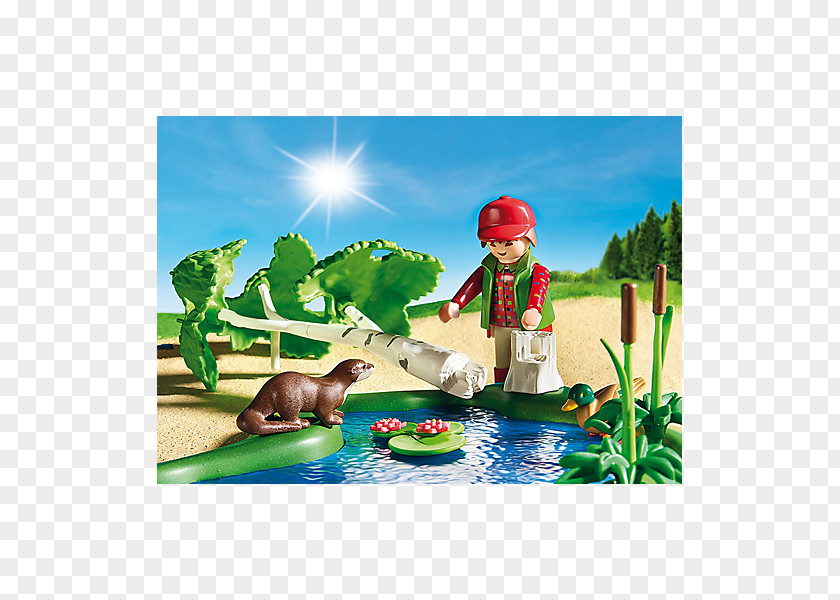 Playmobil Spielwaren Leisure Fish Pond Playset PNG