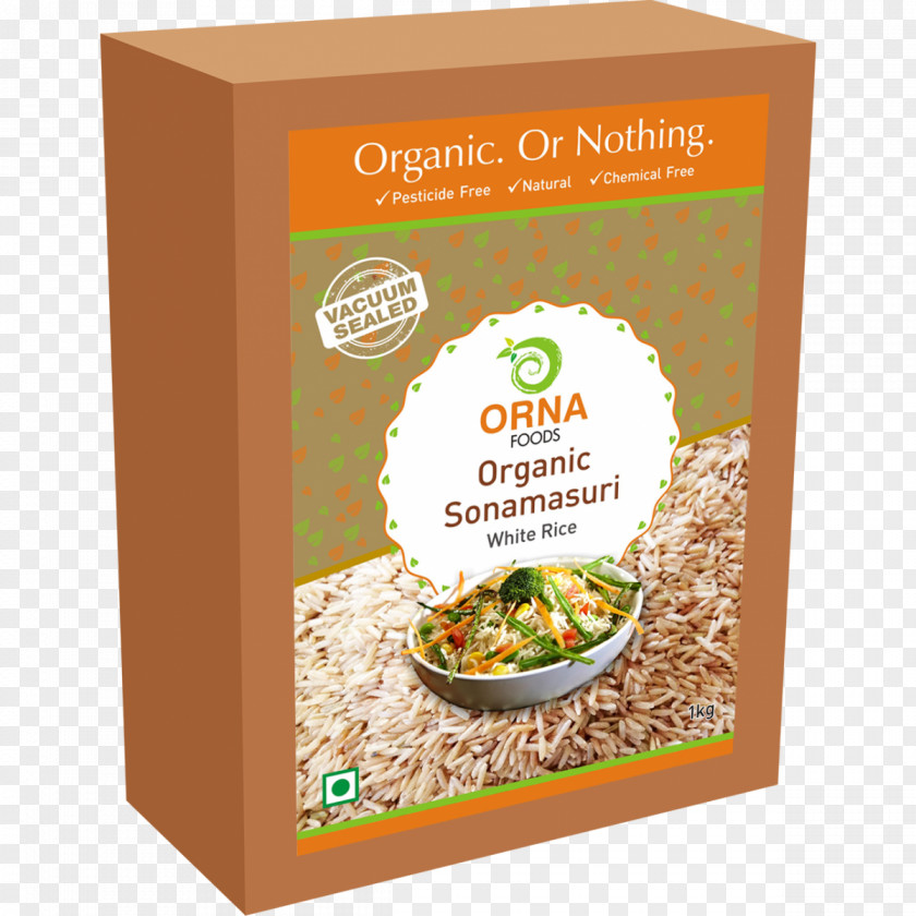 Rice Breakfast Cereal Organic Food Flattened Sona Masuri PNG
