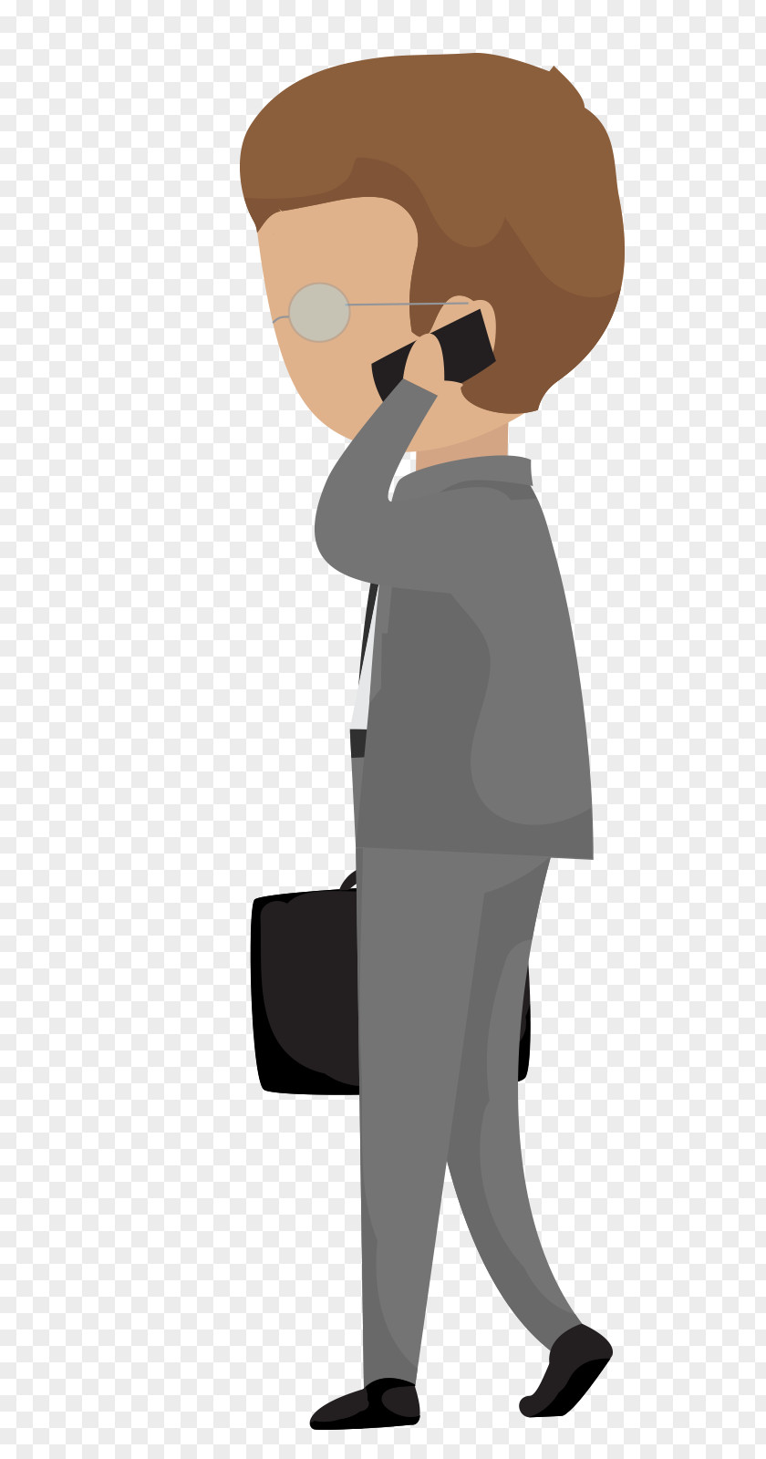 The Man Who Is Calling Cartoon Computer File PNG