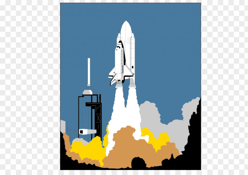 FIG Cartoon Rocket Launch Pad Space Clip Art PNG