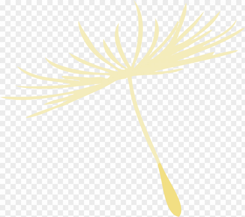 Hand Painted Yellow Dandelion Paper Graphic Design Pattern PNG