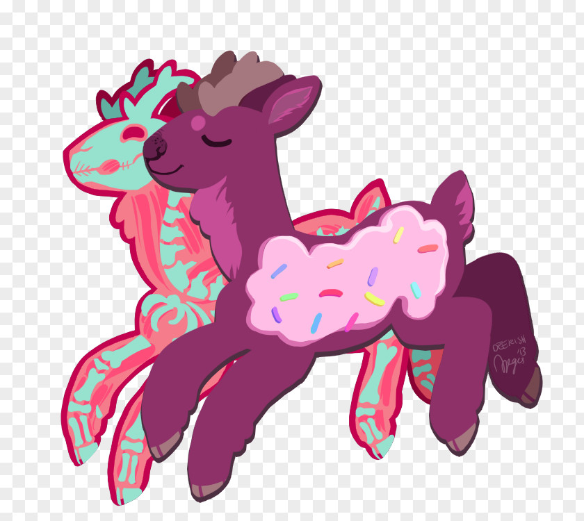 Stag Party Horse Deer Pink M Clip Art PNG