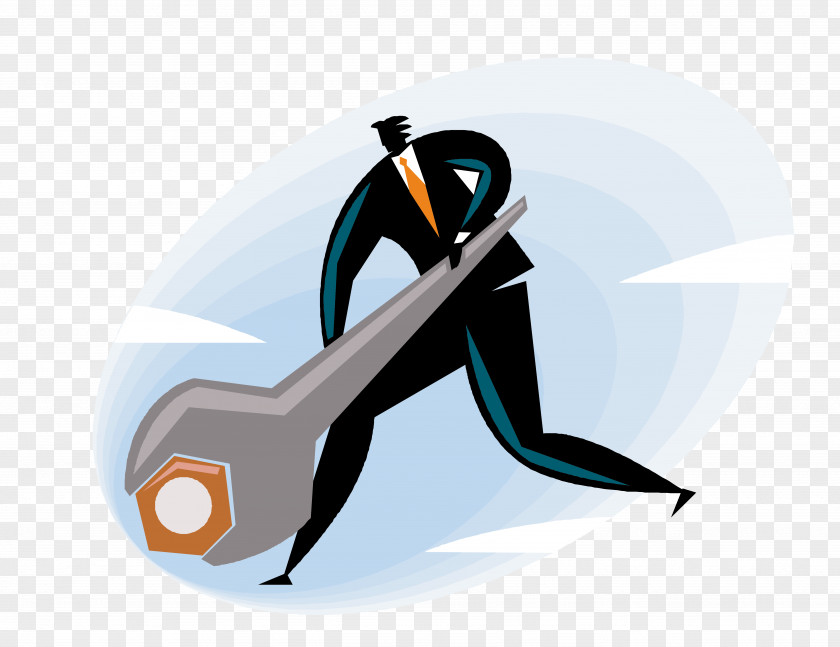 Vector Character Wrench Material Drawing PNG