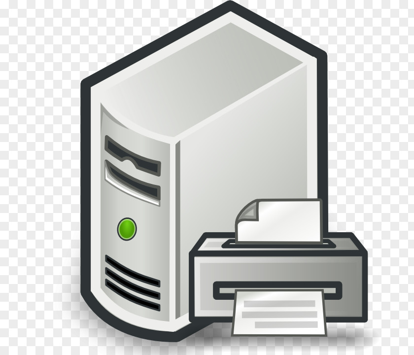 Printer Computer Servers Database Clip Art PNG