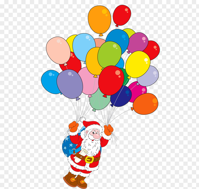 Santa Claus And Balloons Balloon Stock Photography Clip Art PNG
