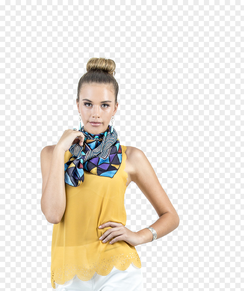 Desert Sky Scarf Neck Stole Product PNG
