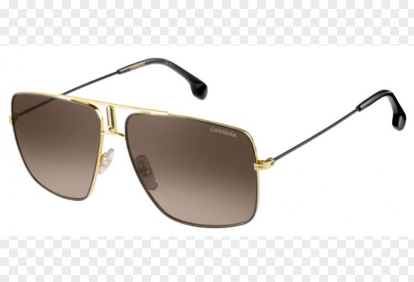 Sunglasses Carrera Gold Color PNG