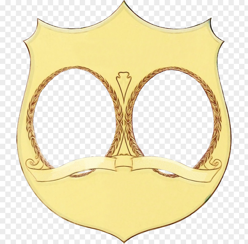 Symbol Brass Yellow Background PNG