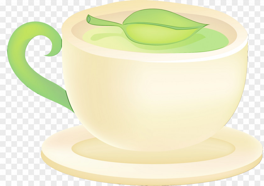 Dishware Teacup Green Tea PNG
