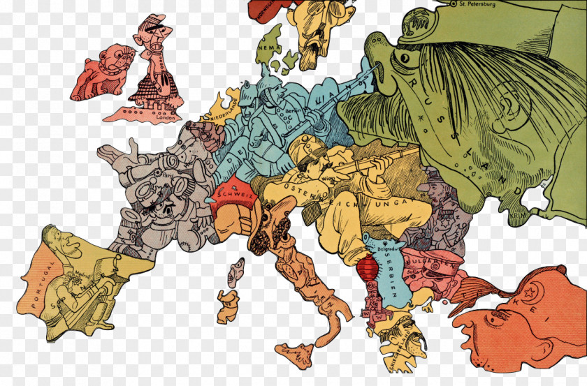 Europe Map First World War Cold United States Second PNG
