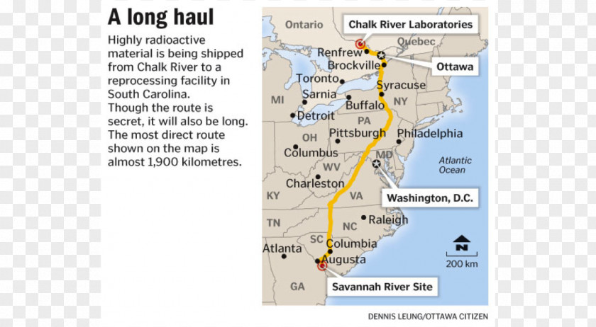 Highly Organized Savannah River Site Radioactive Waste Transport Nuclear Power PNG