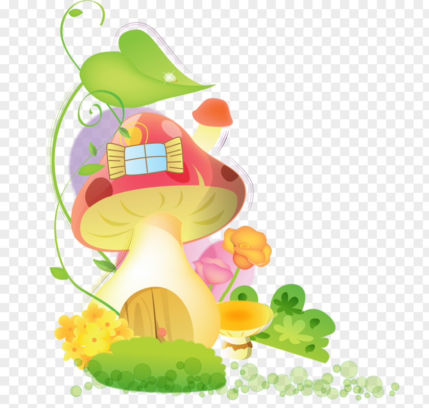 Mushroom Hut Clip Art PNG