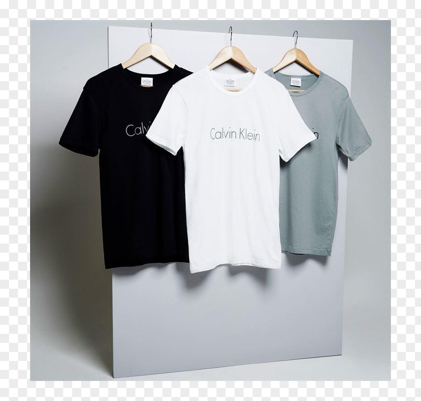 T-shirt Sleeve Calvin Klein Crew Neck PNG