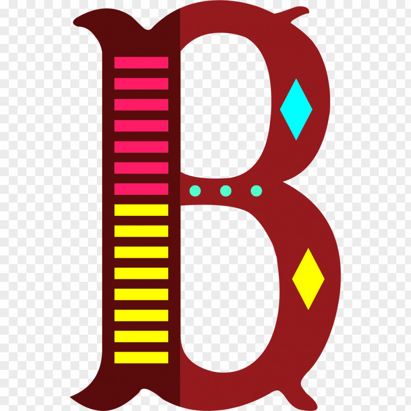 Cartoon B Letter Clip Art PNG