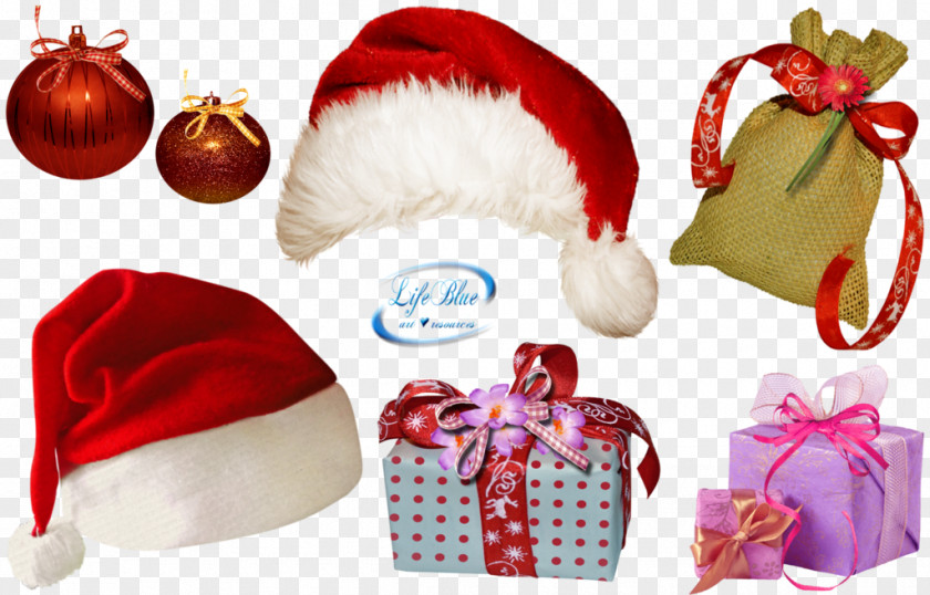 Congratulations Gift Santa Claus Christmas Ornament PNG
