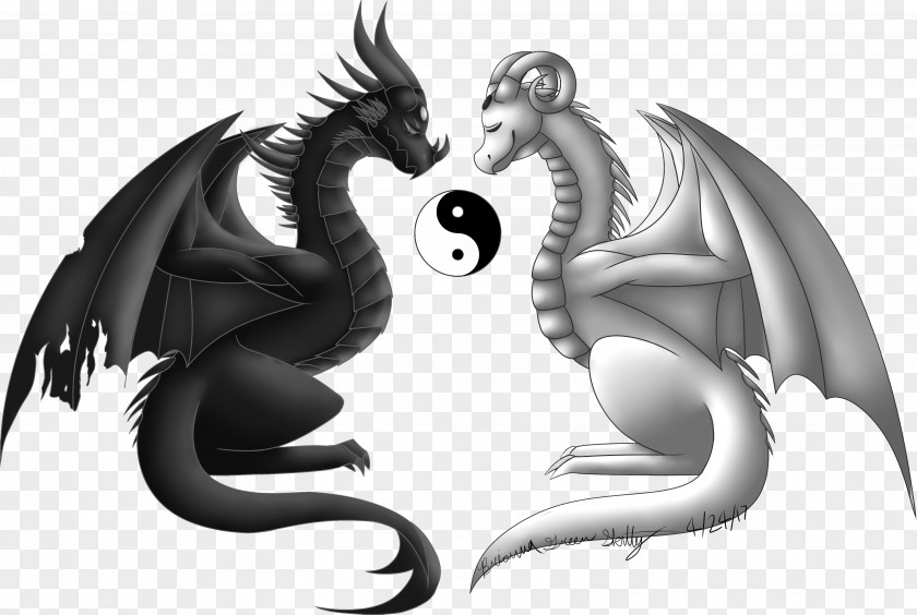 Cryptid Blackandwhite Yin Yang PNG