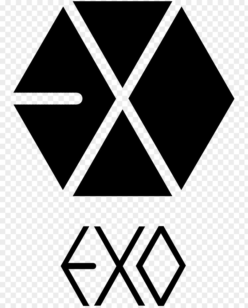 Dreiecke Growl EXO Logo K-pop Art PNG