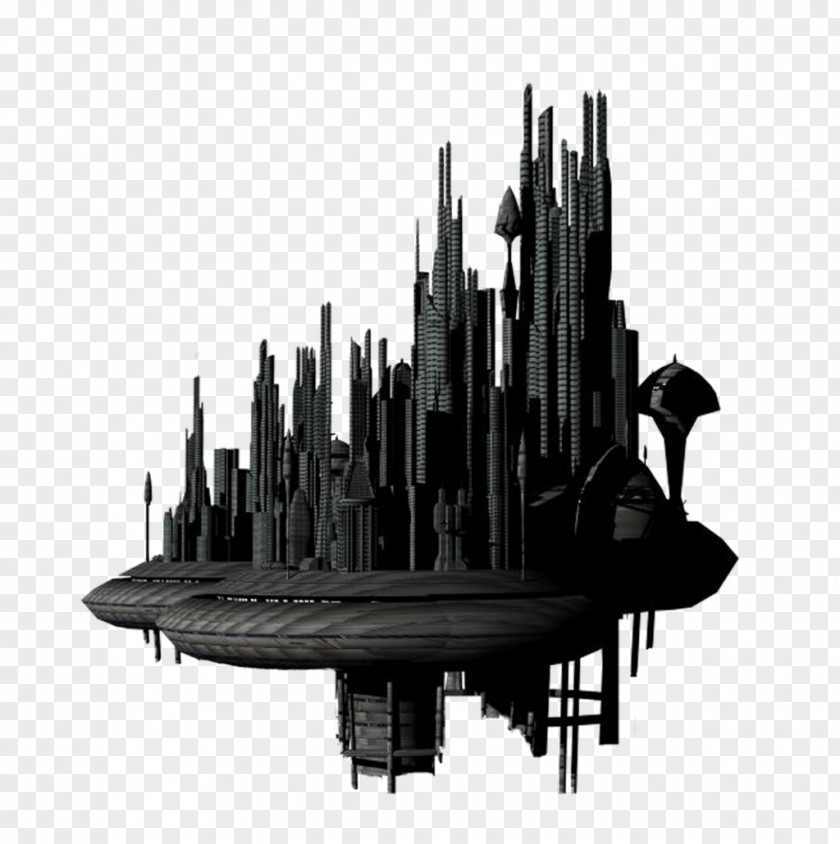 Fantasy City Transparent Image Building DeviantArt Science Fiction PNG