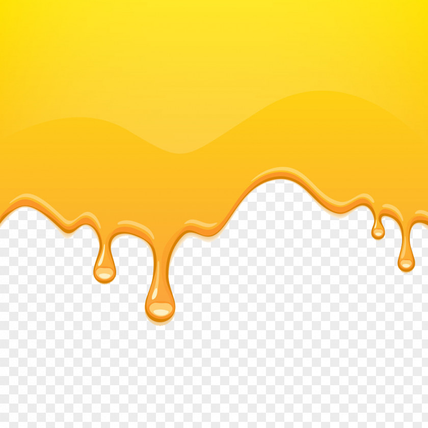 Yellow Droplets Border Gelatin Dessert Honey Shutterstock Royalty-free PNG