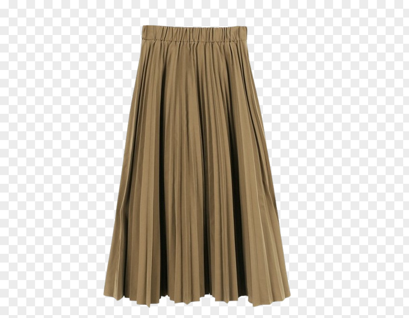 And Pleated Skirt Waist Dress PNG