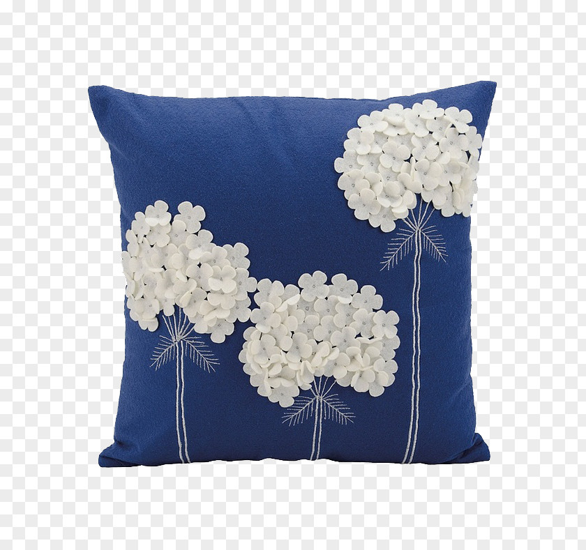 Nail Flower Pillow Throw Cushion Furniture Felt PNG
