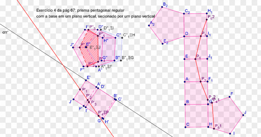 Pyramid Descriptive Geometry Antiprism Pentagonal Prism PNG