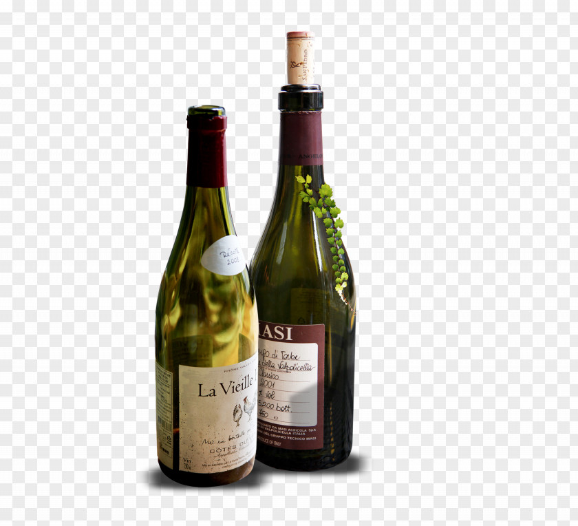 Red Wine White Champagne Glass Bottle PNG